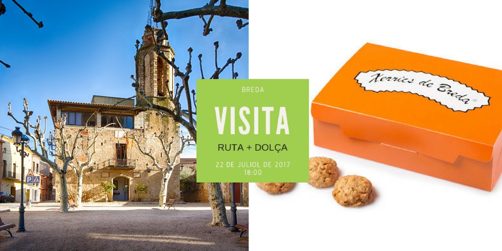 comerselva's tweet photo. No tens cap pla pel 22 de juliol de 2017? Vine i gaudeix amb la ruta + dolça a Breda! Recorda que cal inscripció prèvia! https://t.co/OvXwwIP9K7