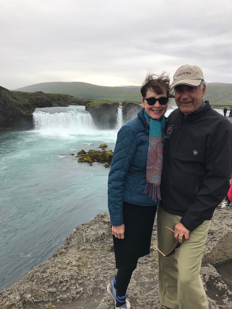 Is it 100 degrees in SC today? It's only 45 at this waterfall in Iceland. I prefer the average!