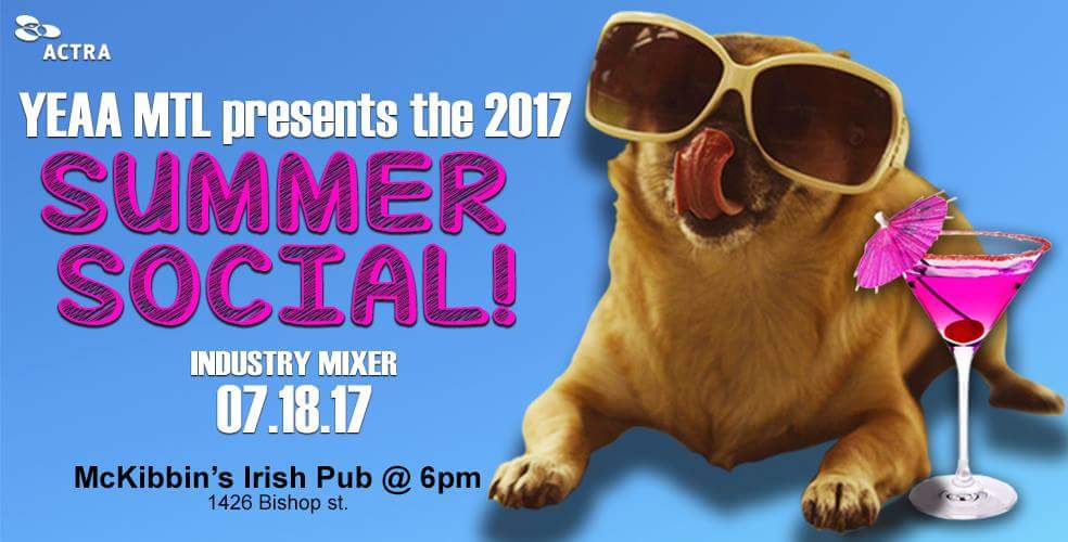 YEAAmontreal's tweet photo. Hope to see everyone tonight at the YEAA MTL Summer Social Industry Mixer! #YeaaMtl #YeaaMix @ACTRAnat @ACTRAMtl @tdlalla @Elizabethaneale https://t.co/XHfBm4cqyX