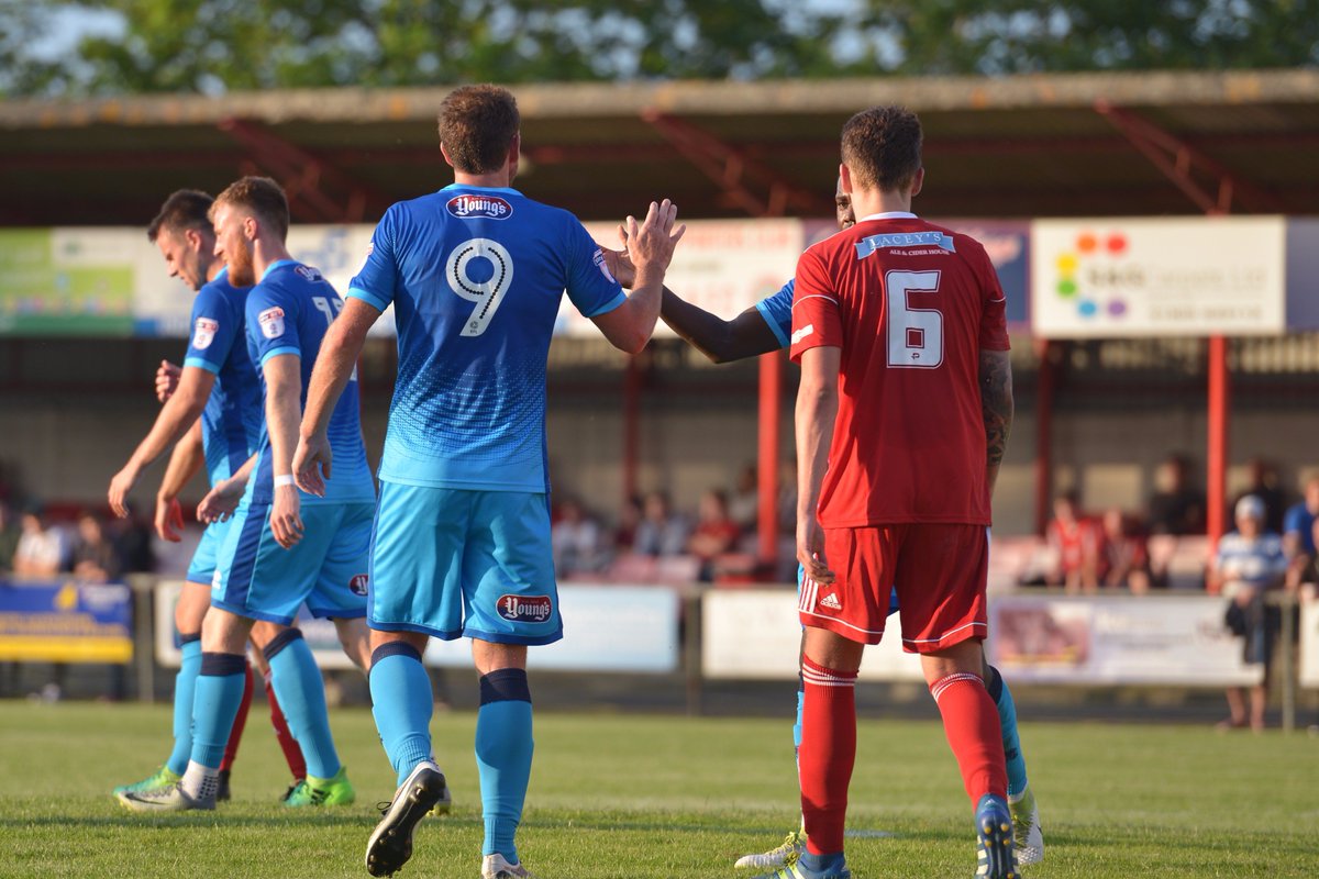 officialgtfc's tweet photo. The Town players celebrate the second goal @BidefordAFC #GTFC #UTM #Devon2017 https://t.co/fQP86d0GFH