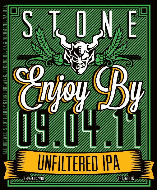 StoneStore's tweet photo. Stone #EnjoyBy 09.04.17 Unfiltered IPA will be released on July 31 and will be available in bottles &amp; on draft! #NoFilter https://t.co/kvLoVZZn5F