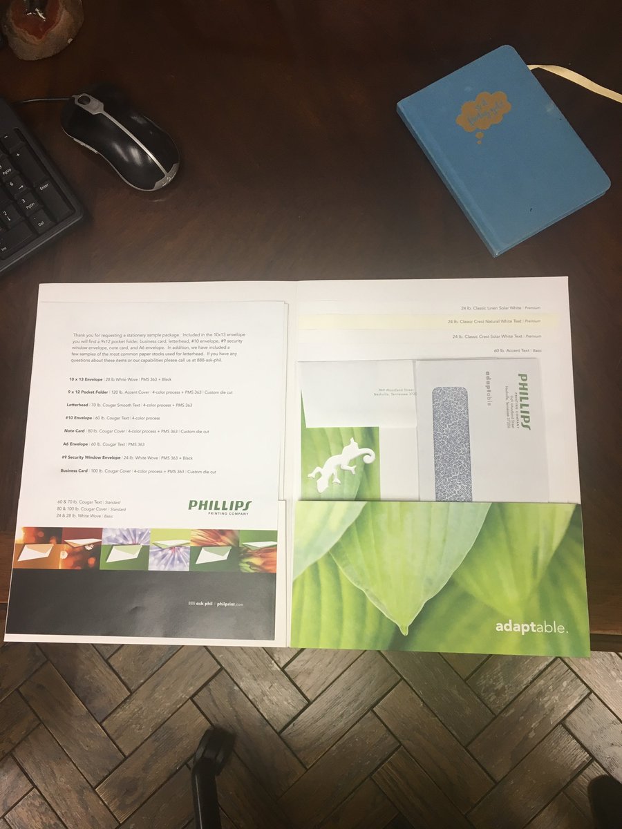 phillipsinterns's tweet photo. New stationary sample packages, ready to deliver! #isitfridayyet https://t.co/y6WNgYALst