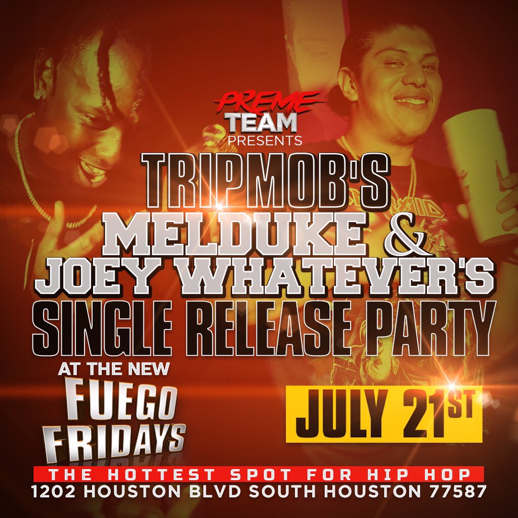 MELDUKETM's tweet photo. Friday 7/21 beat me there. Me and da gang going all the way up! Support the movement! #TRIPMOB #PREMETEAM https://t.co/cR4VHWmRYq