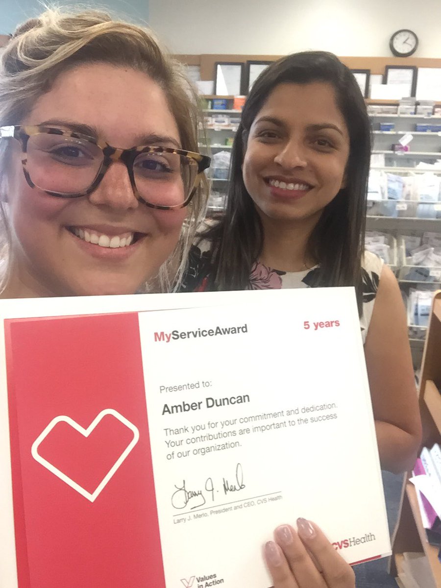Prasanna_Angle's tweet photo. Congrats Amber Duncan , 5 years with CVS! I am so proud to have you on my Team R42D7 https://t.co/vS3D9CVdms
