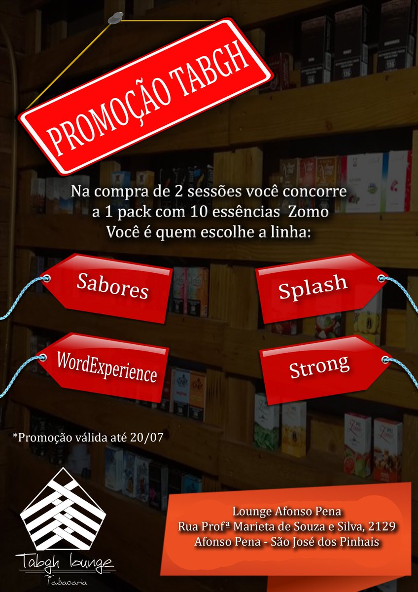 TabghLounge's tweet photo. ⚜Tabgh Tabacaria⚜

Promoção de terça  e Quarta- Feira na Tabgh 

Grupo link

https://t.co/7A4uxKVEv7 grupo https://t.co/Gg9Y9q1x9c