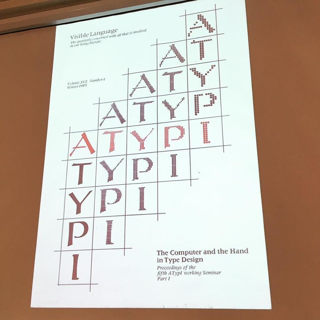 typeparis's tweet photo. Last #tptalks17 @sumnerstone about the early days of #digitalfonts at Autologic, then at @adobe @typekit @atypi_or… https://t.co/uoYTAGphGm https://t.co/i5QknhmHA8