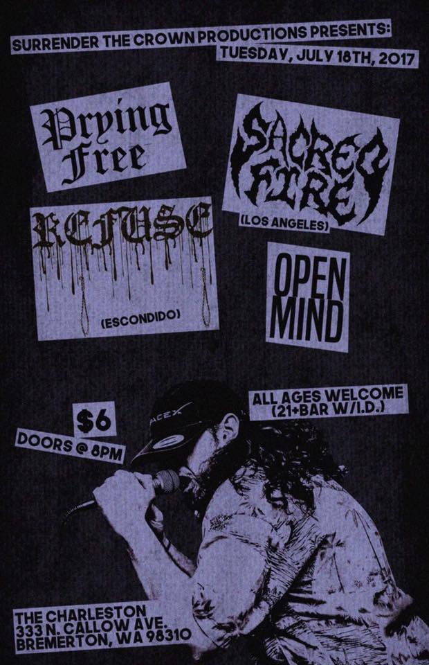 Open_Mind_HC's tweet photo. We're playing a show tonight at the Charleston. Don't miss out on this. https://t.co/IAMjjU3UfY