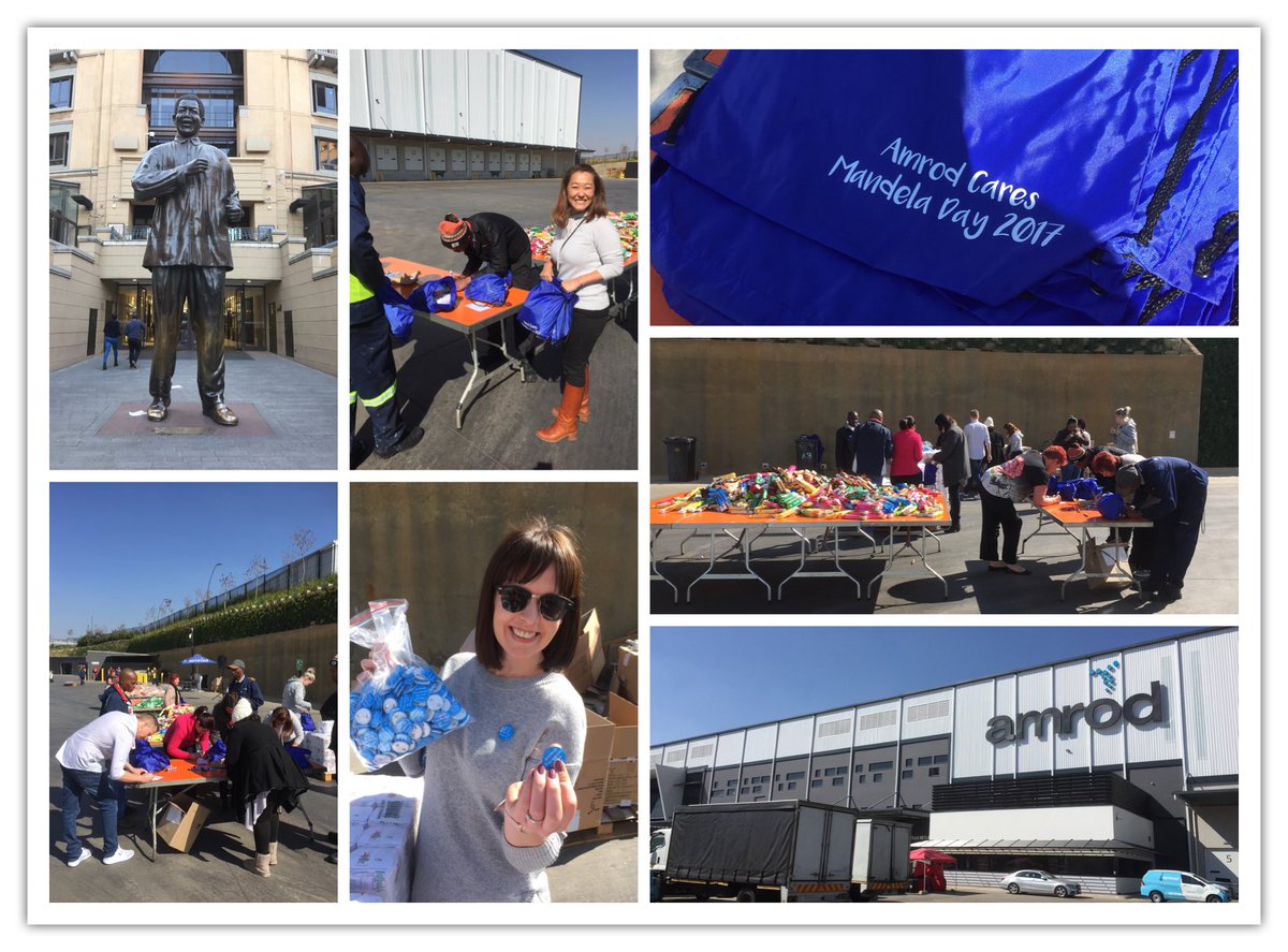 Polyconceptim's tweet image. Was honoured to join the #Amrod team during their #MandelaDay2017 event, packing hampers for children in their community.