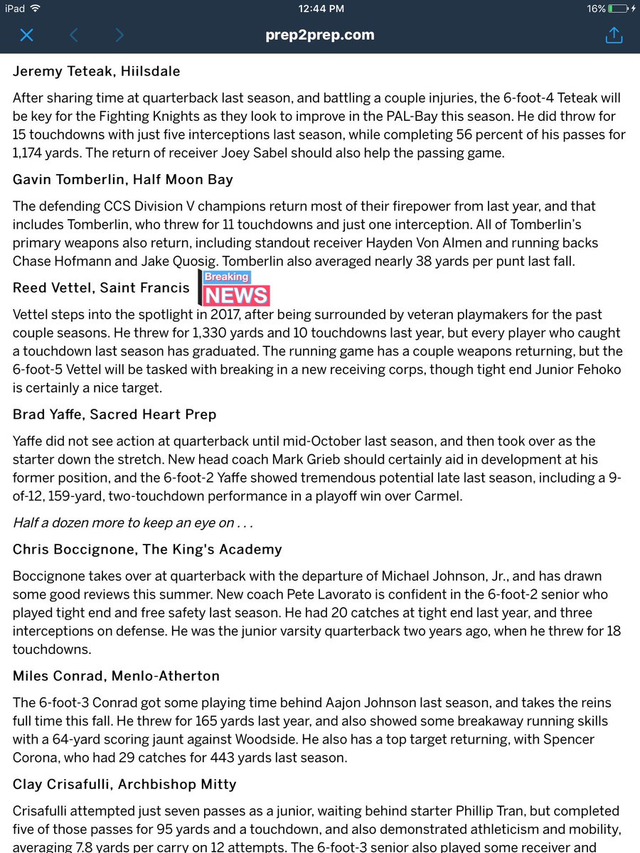 CoachKennManoa's tweet photo. Thank again @coachnatesmith for the awesome Bay Area Prep Sports highlights&update. @Prep2PrepSports @reed_vettel @juniorfehoko42 #RTFT'18 https://t.co/mqysJv9Joc