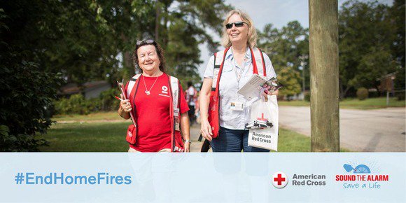 CarrieBethH's tweet photo. #RedCross calls for 35,000 volunteers to Sound the Alarm #EndHomeFire  https://t.co/8HZGZffCbE #RedCrosser https://t.co/8BbFY1SM54