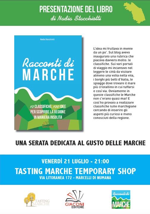 eleonorantonell's tweet photo. Per venerdì 21 luglio h 21.00 non prendete impegni. Da @tastingmarche a Marcelli metterò in serio pericolo la carriera di @nadiastachy https://t.co/gwEdpIS3gZ