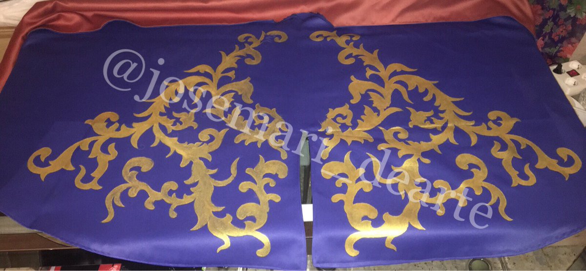 Josemari_dearte's tweet photo. Fase del proceso capote de paseo de @Conchi_Rios_ @InfoConchiRios #capotedepaseo #arte #tauromaquia #pintura https://t.co/1dNkGe9jdI