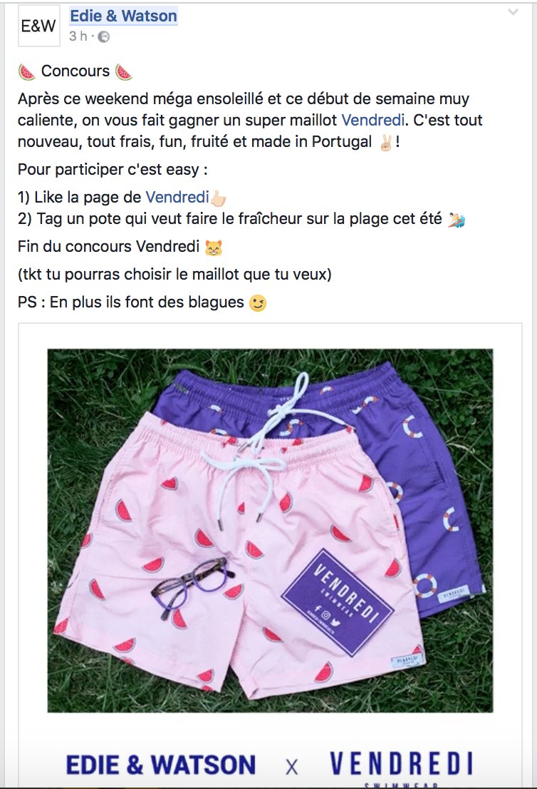 HelloVendredi's tweet photo. Concours d'amour sur Facebook avec les copains de chez @edie_et_watson ! ❤️😘
Rendez-vous sur leur page : https://t.co/1k7nMsfkeX https://t.co/L1To3hYF8d