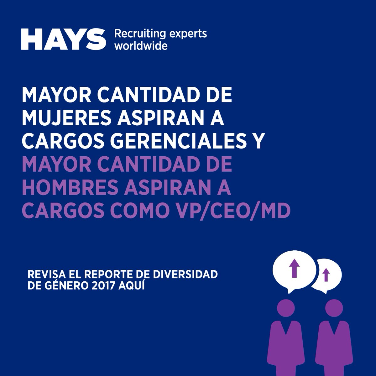 HaysChile's tweet photo. Descarga el Reporte de Diversidad de Género 2017 aquí: https://t.co/liD8w7baxh #GDR2017 #HaysChile #Leadingwoman https://t.co/8alxq1wBab