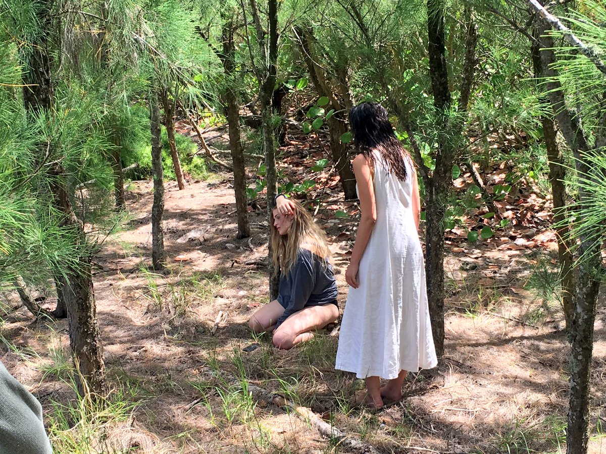 FilmBDA's tweet photo. Overheard on set "so this is your hair water and this is your water bottle?" #alexiafilm #BTS #nyfa @NYFA @TVBermuda https://t.co/9WWdekYvoL