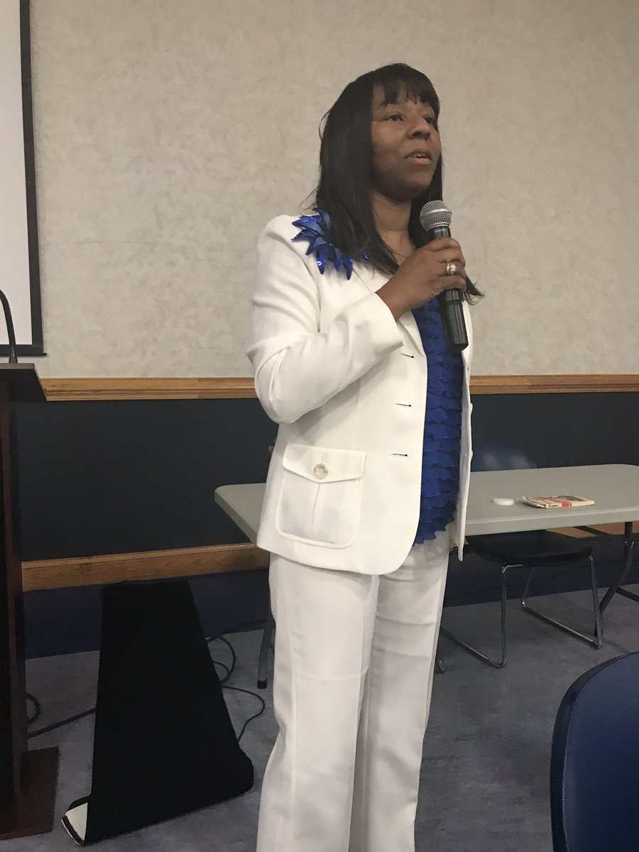 HalifaxRise's tweet photo. HCS Assistant Superintendent Tyrana Battle and Aurelian Springs Marcus Jones at ECSU speaking on innovation in our PD Schools. https://t.co/XBMpl92iNO