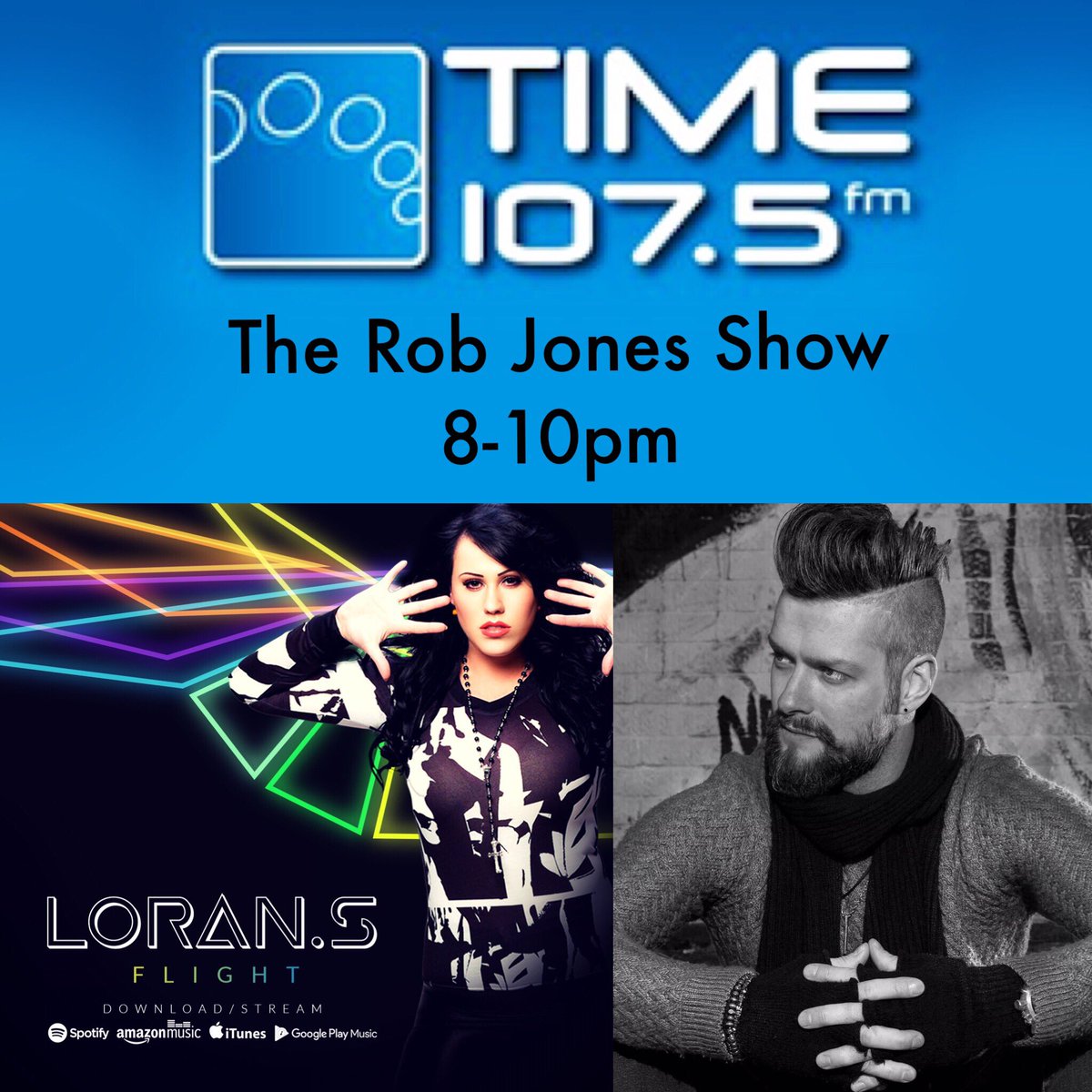 iamLoranS's tweet photo. Thank you to @RobJonesTV 4playing my #single #DoYouSeeMe can't wait to hear another of my songs next week! On #TheRobJonesShow @Time1075_FM https://t.co/dEQbYyuswp