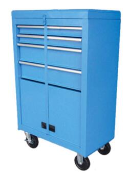 Blue roller tool cabinet