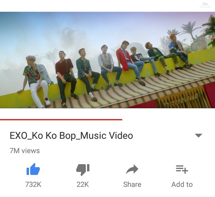 EXOGlobal's tweet photo. [!] 170719 #EXO #KoKoBop  MV (Korean Ver.) hits 7 Million Views within 15 hours 🎉 Keep streaming EXO-Ls▶https://t.co/9QX5Qnoo2Q https://t.co/4xSJkmiJpW