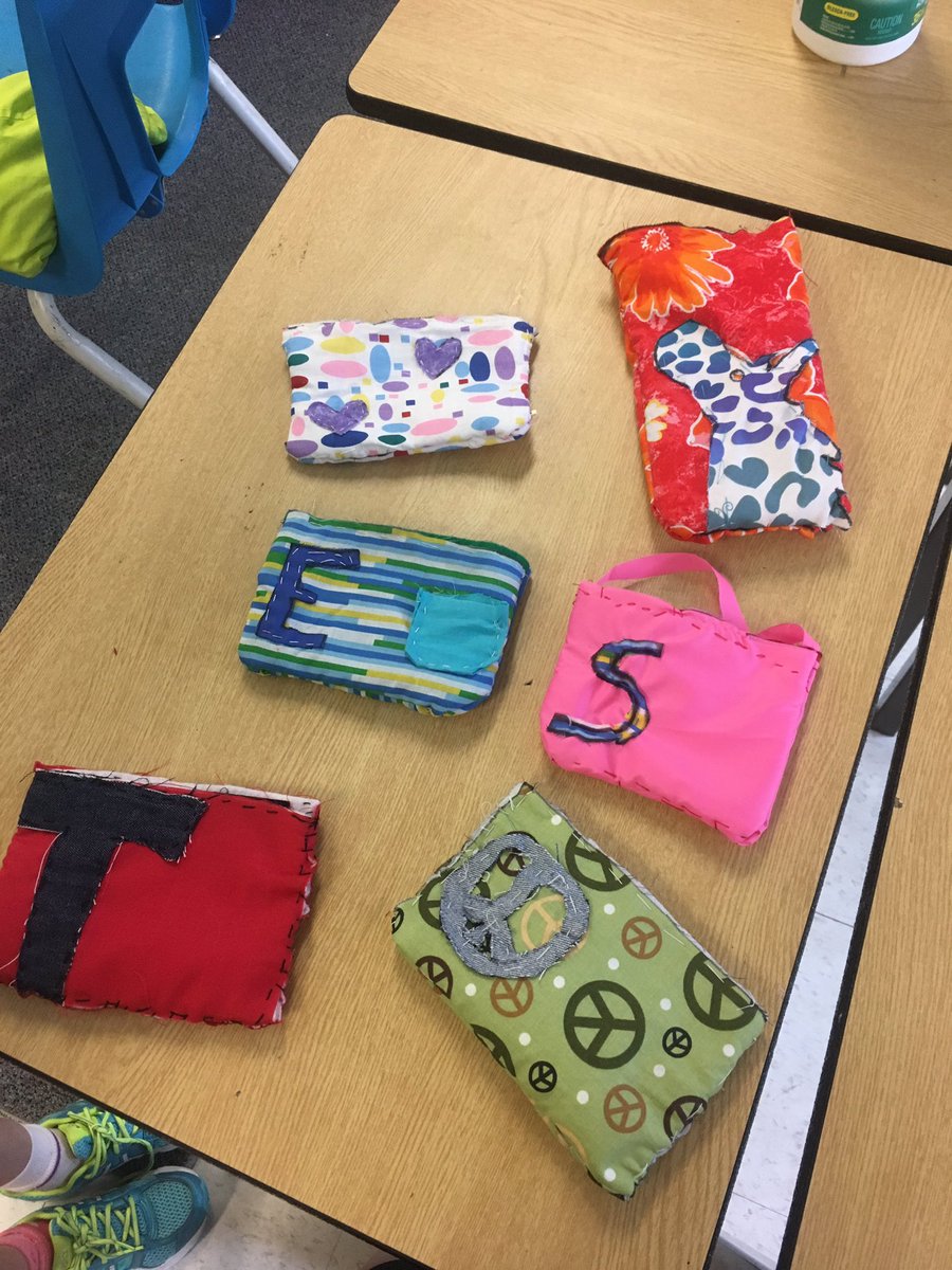 MissWood15's tweet photo. Last week in Sew Crafty, campers made Velcro pouches to keep their belongings in! @yrdsb #SummerInstitute #Sewing https://t.co/GEidekHeoS