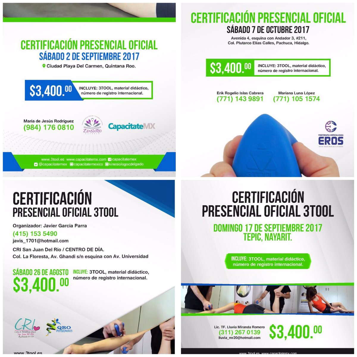 Capacitatemex's tweet photo. Proximas certificaciones oficiales @3TOOL_ES #3tool cupo limitado ! mas info https://t.co/96fCmoglTA https://t.co/iwvQSIFK9P
