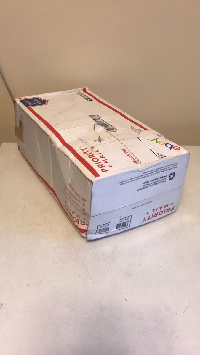 GrahamOtto51's tweet photo. No really @eBay, this is exactly how I like receiving parcels. #GlobalShippingProgram #ThanksForTheDamage https://t.co/UmyxF9dIHB
