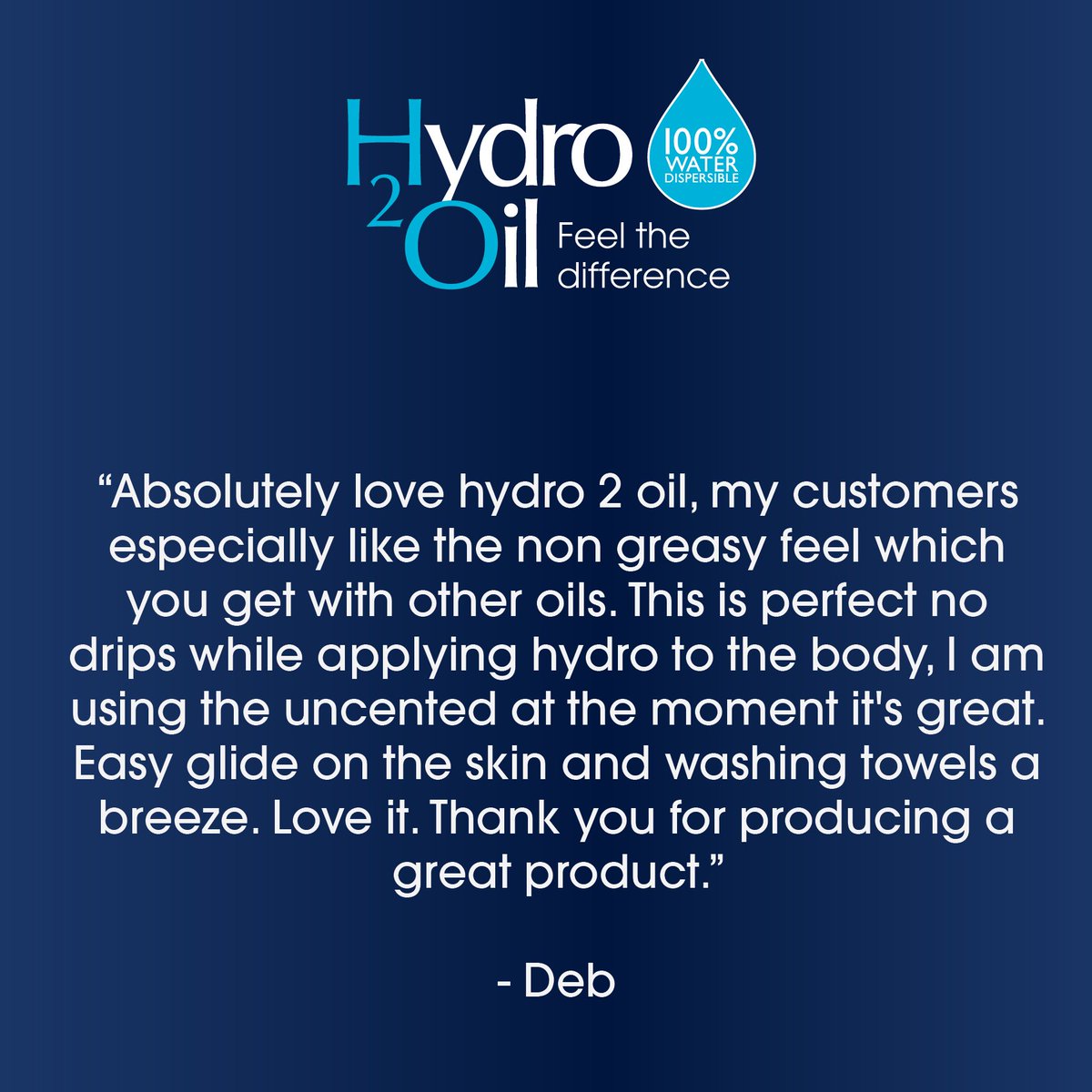 Hydro2Oil's tweet photo. Thanks for the feedback, we love hearing what you guys think! Drop us a line telling us about your favourite Hydro 2 Oil product! https://t.co/lkkqBiEzLR