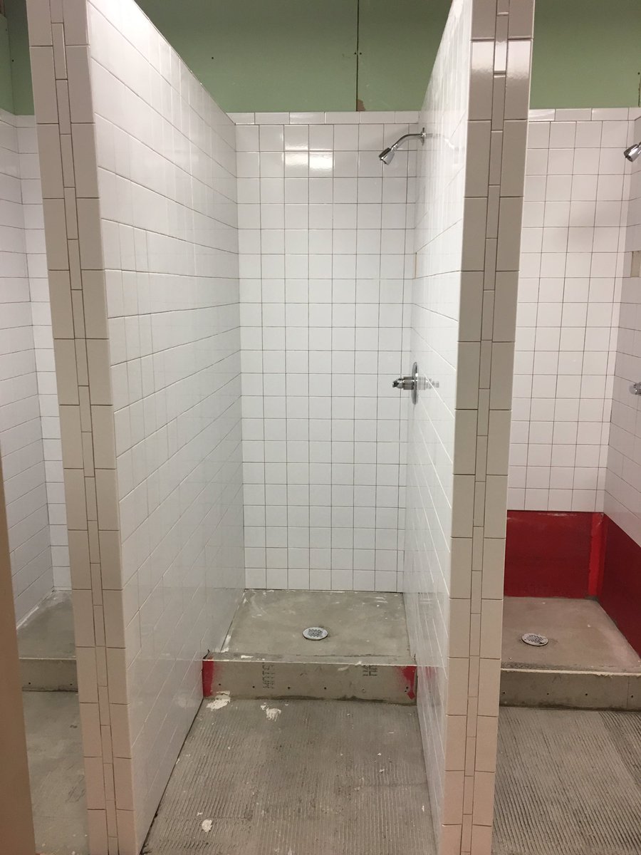 SAGU_ResLife's tweet photo. Mens' showers for Collins Hall are almost done! https://t.co/hg6DO0wZMR