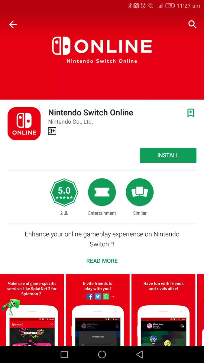 nintendo switch online app store