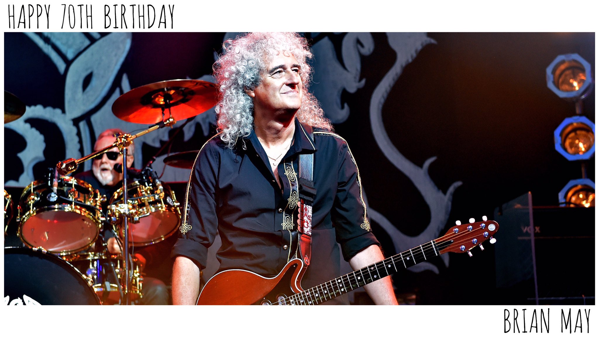 Happy 70th birthday Dr.Brian May!! 