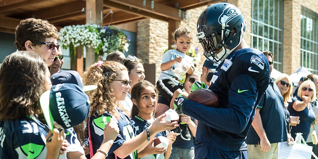Seahawks's tweet photo. 1️⃣2️⃣ days 'til #SeahawksCamp. https://t.co/UAhHPARyEI