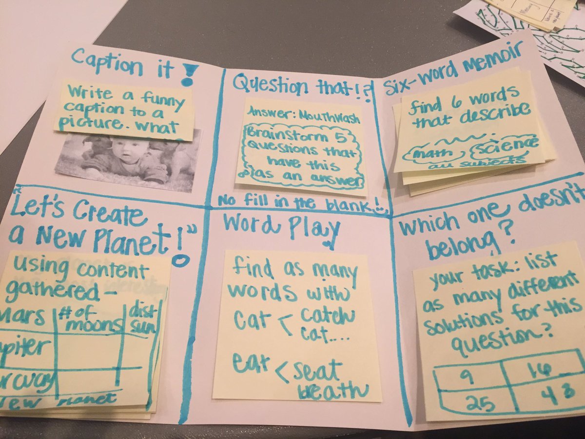 wallace2ndgrade's tweet photo. Fun day learning extension activities, differentiation, assessment for all content areas to challenge my GT kids! @CyFairGT #cyfairGT https://t.co/8dIYs2imhM