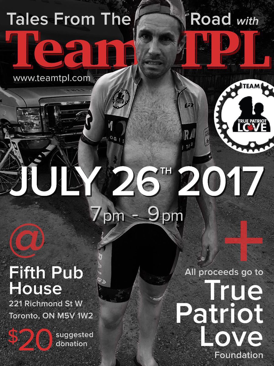 teamtplraam's tweet photo. Join TeamTPL next Wed as the "The Men Tell All" at the 5th Pub House for a fun night of Race Across America stories and Q&amp;A from the Team! https://t.co/wnzGnJvPxl