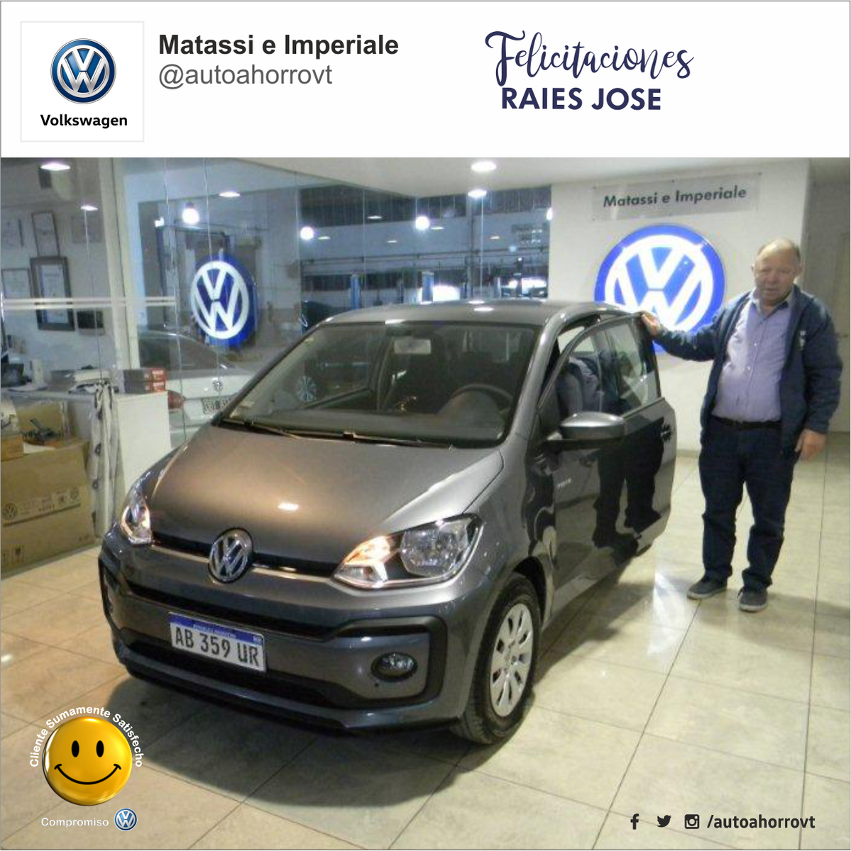AutoahorroVT's tweet photo. ¡Felicitaciones José! https://t.co/YOSIVl8fhS