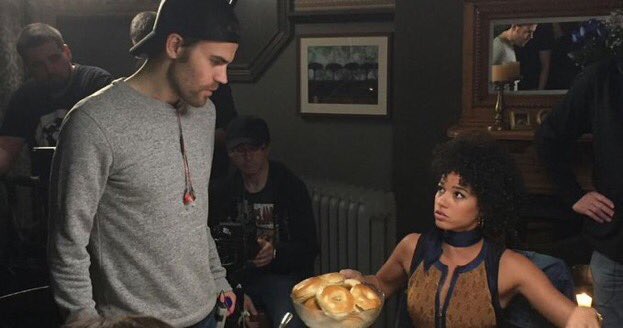 DailyWainwright's tweet photo. NEW pictures of @WainwrightAE w/ co-star @arosende &amp; director @paulwesley on set for 2x16! https://t.co/WHlEns79tS