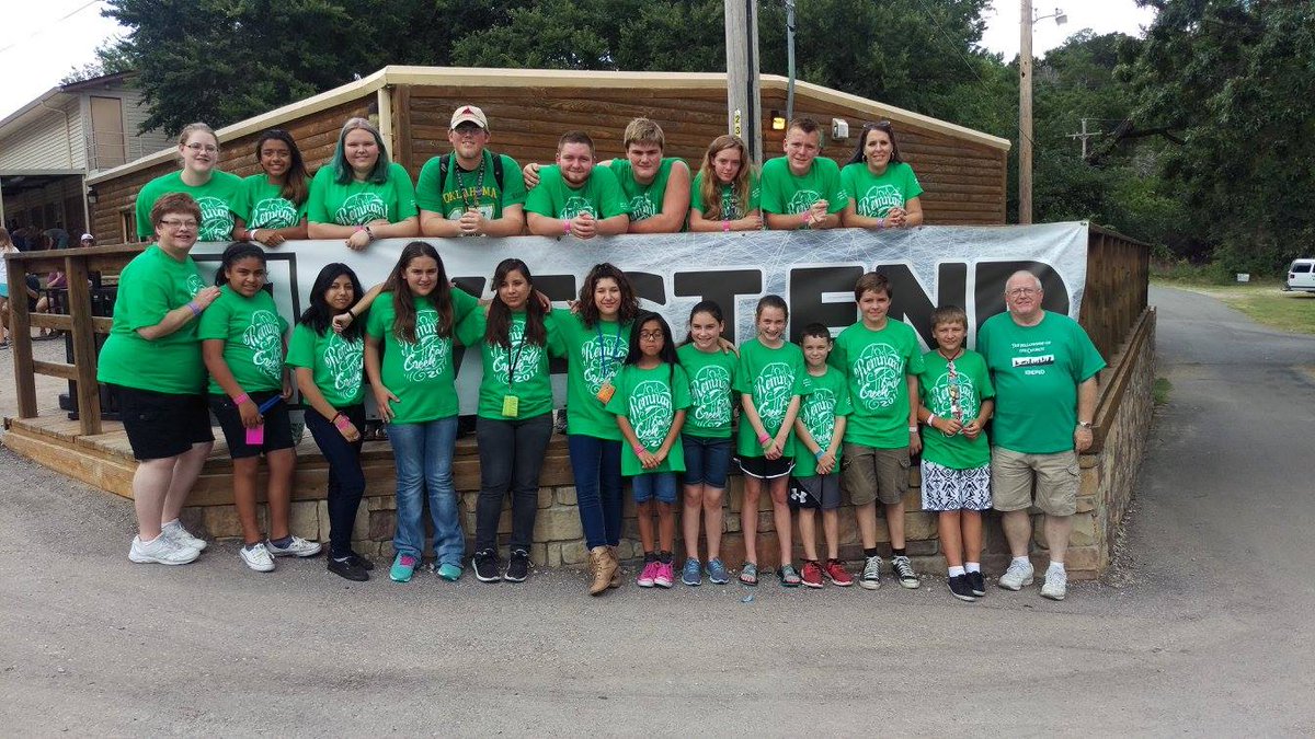 Bethel Baptist Nocona enjoying Falls Creek in their Falls Creek shirts! #fallscreek #customshirts #camplife