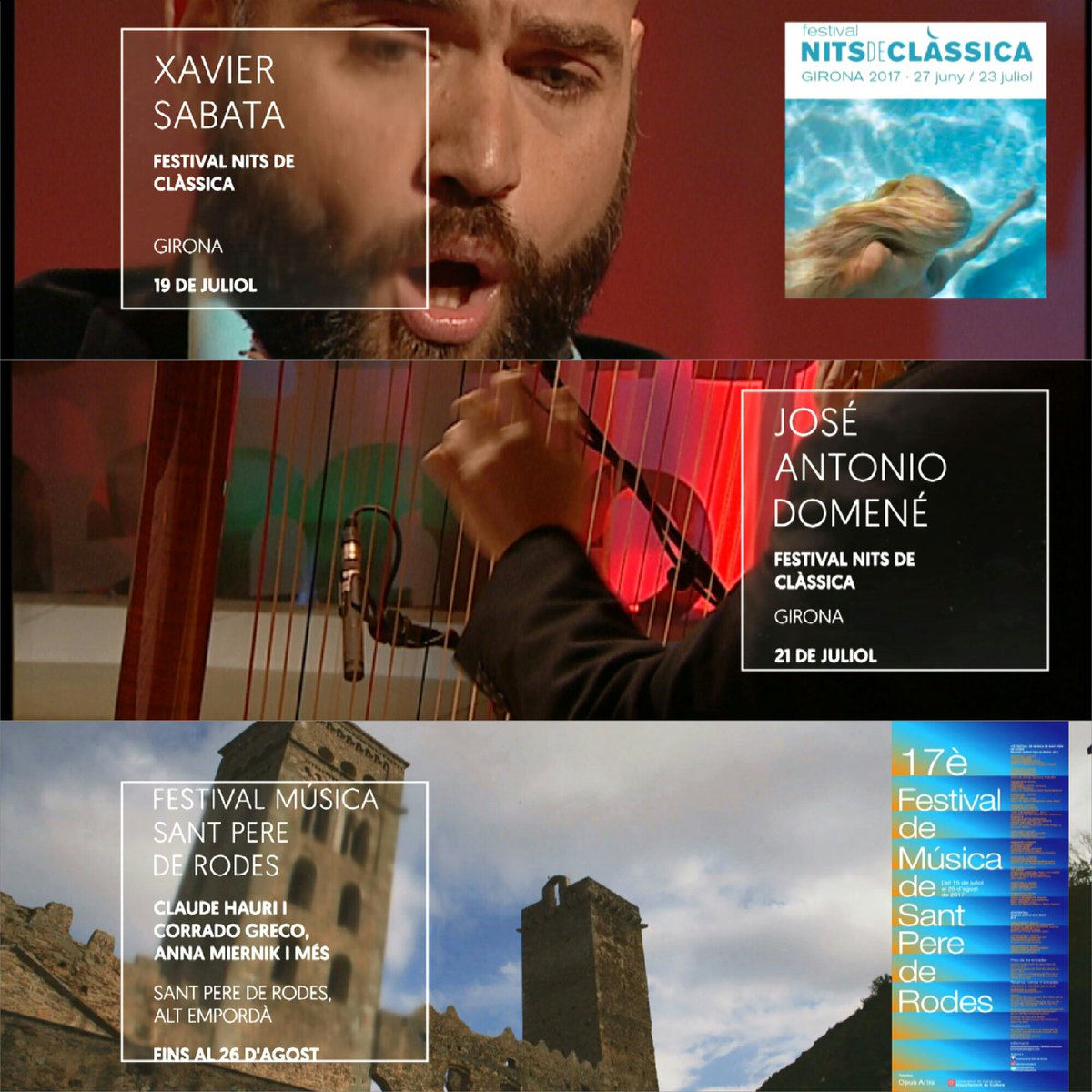 JofreFont's tweet photo. Les #NitsDeClàssica de Girona acaben aquesta setmana, però, la clàssica continua sonant a la #TriaMusical
Link Vídeo►https://t.co/ooPtq4gk1g https://t.co/AAUsQfsbcA