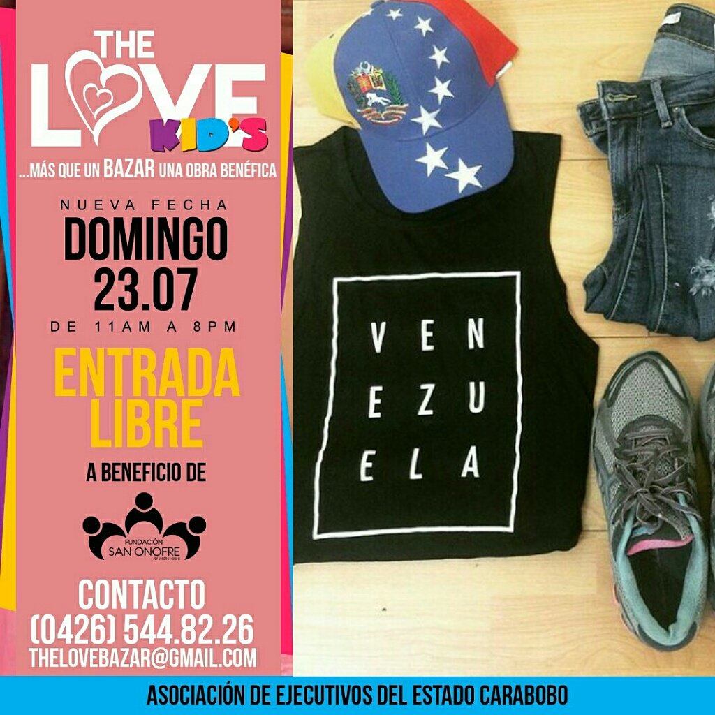 <a href="/thelovebazar/">thelovebazar</a> Te invita el 23/07 a las <a href="/asoejecutivos/">Asoc Ejecutivos Cbbo</a> a disfrutar de lo #BienHechoEnVzla #DiseñoVenezolano ENTRADA LIBRE <a href="/N24_carabobo/">Noticias 24 Carabobo</a>
