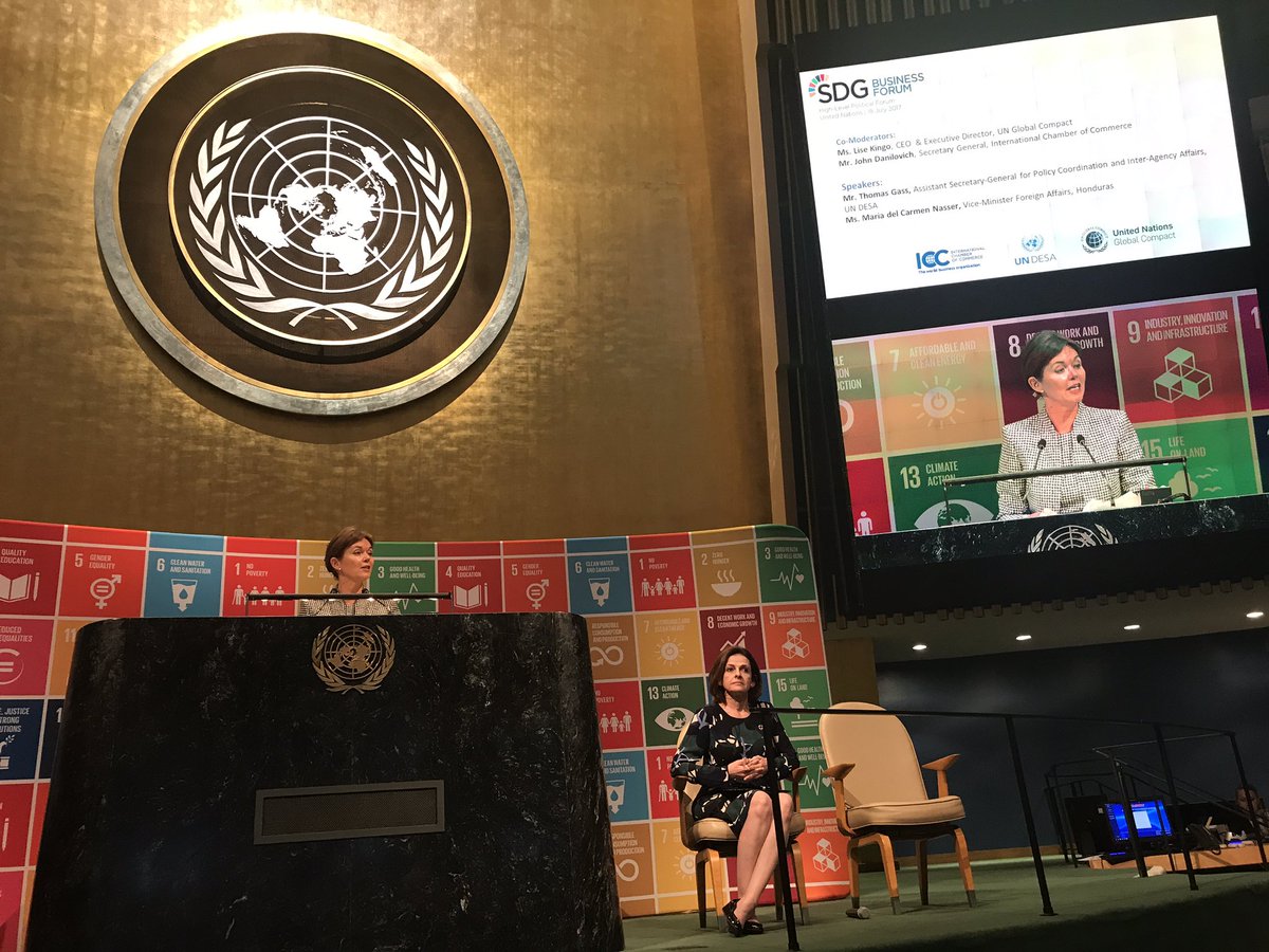 globalcompact's tweet photo. We are not changing the world from a meeting room in New York. Change has to happen where the needs &amp; opportunities are. - @Lise_Kingo (1/2) https://t.co/8rRbVzSuAk