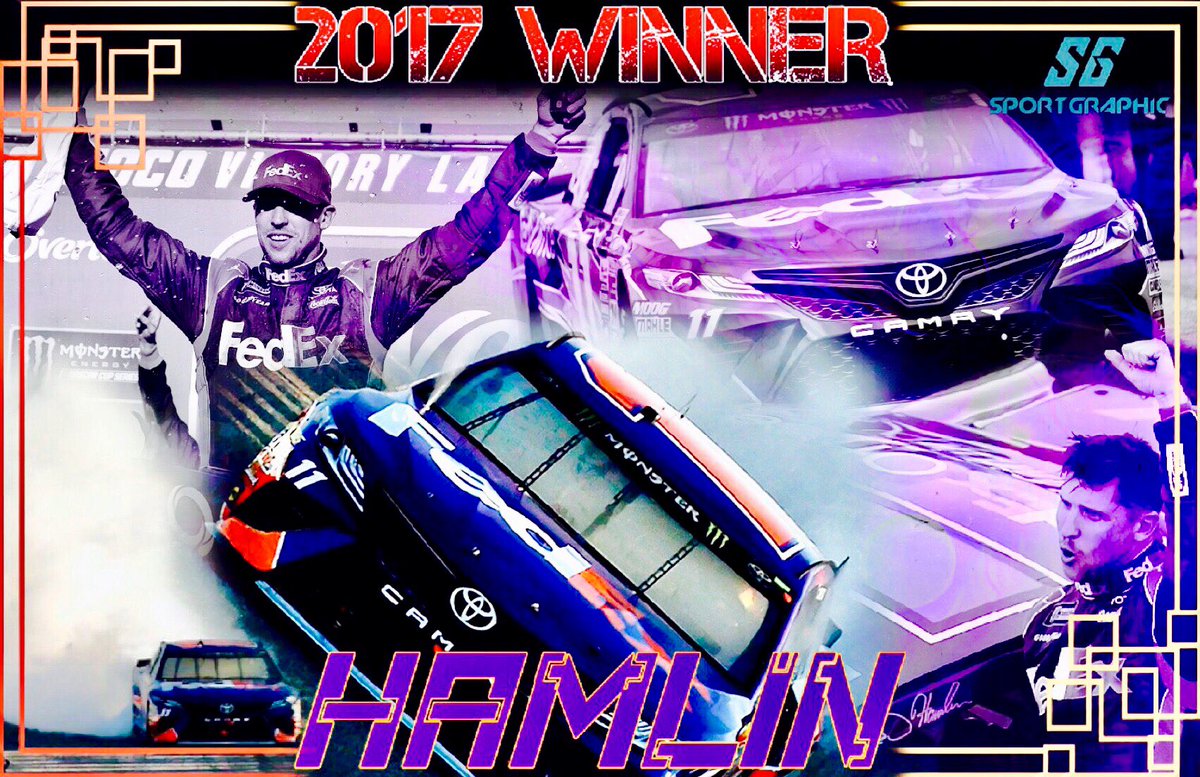 HaseebDesign's tweet photo. The only target that exists is covered in black and white 🏁.
@dennyhamlin claimed it this past weekend. #LetSuccessTalk
#NASCAR https://t.co/ZnykxW6P4E