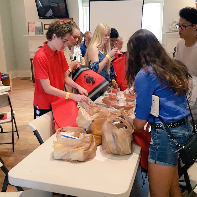 BlessinBackpack's tweet photo. Thank you junior counselors at Saint Augustine Lighthouse & Maritime Museum's summer camp for packing bags of #FoodThisFriday! https://t.co/Vh1vubNkm2