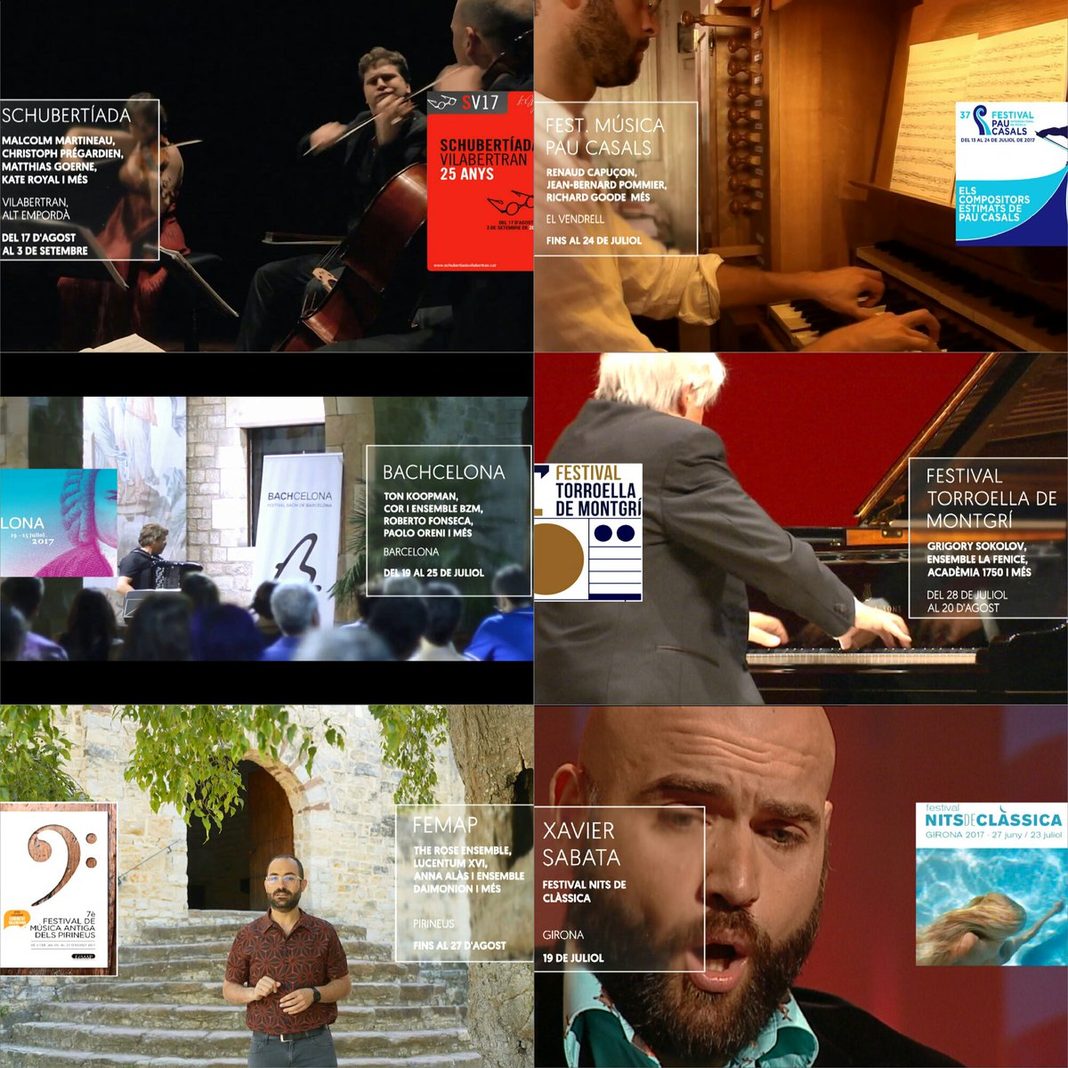 JofreFont's tweet photo. Festivals #MúsicaAntiga i #MúsicaClàssica com #FeMAP #FIMPC #Schubertiada #Bachcelona a la #TriaMusical:
Link Vídeo ►https://t.co/ooPtq4gk1g https://t.co/E5xa0sbJ6w