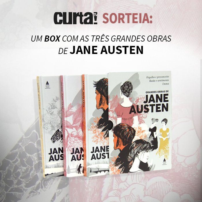 CanalCurta's tweet photo. Em homenagem à Jane Austen, o Curta! tá sorteando um box com as grandes obras da autora! Olha só: https://t.co/OaS9MboysE #janeausten200 ❤️ https://t.co/AxKCynggq1