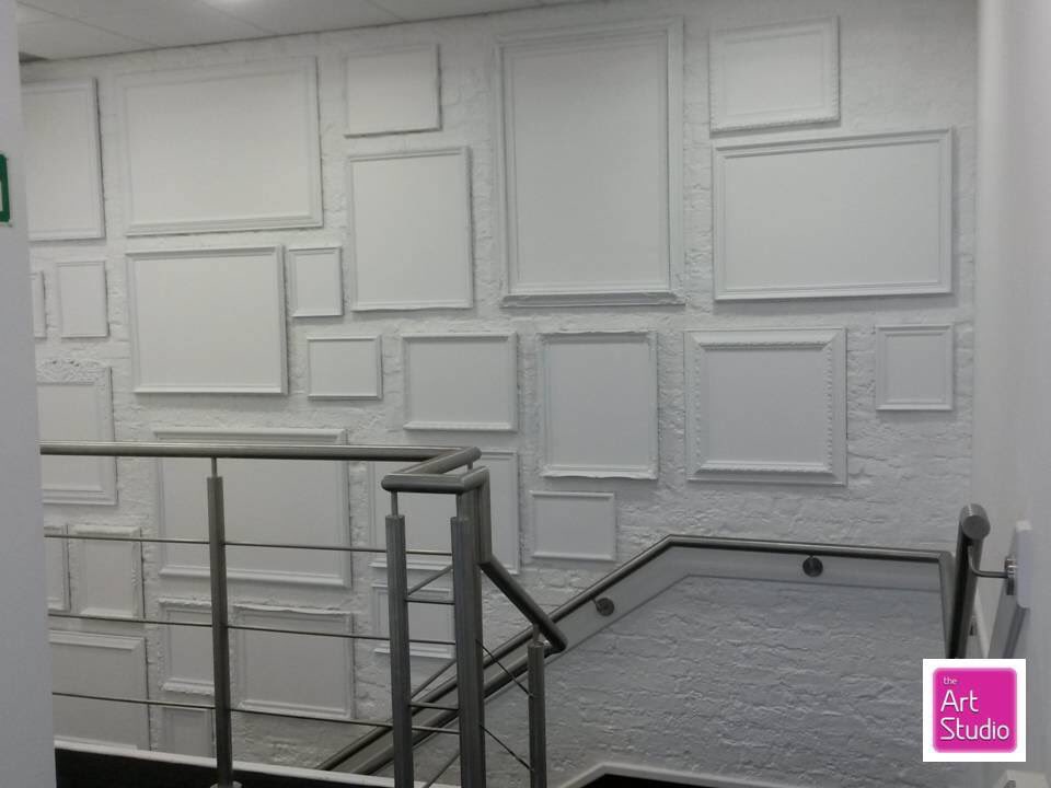 TheArtStudioUK's tweet photo. Multi frame wall display - all purchased from @TheArtStudioUK and sprayed white.. #framing #readymadeframes #customframing #whiteframes #art https://t.co/UV0pFEUhsW