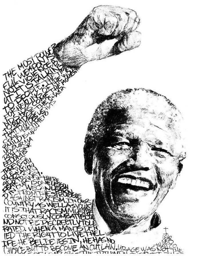 gflaorg's tweet photo. "Overcoming poverty is not a gesture of charity. It is an act of justice." - #NelsonMandela #Madiba #MandelaDay (Art: Ashish Patel) https://t.co/rouQv5bzrk
