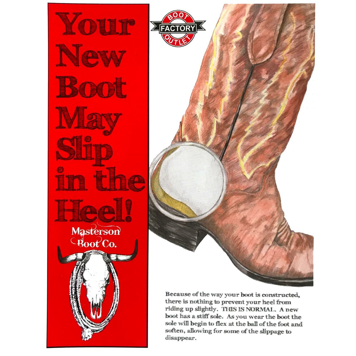cowboy boots heel slip