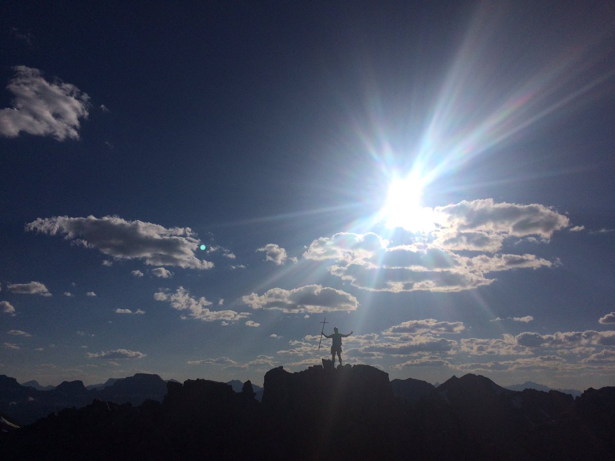 On top of Mount Louis near Banff last week before the smoke! #Banff #canmore