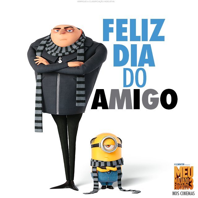 Uma homenagem do Gru e do Mel a todos os amigos inseparáveis 💛😂 #MeuMalvadoFavorito3
