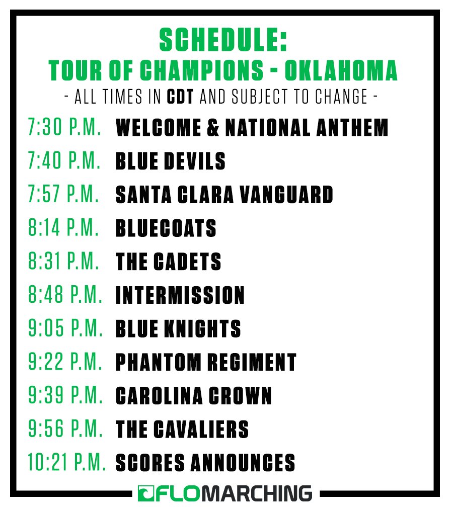 SCHEDULE: Tour of Champions - Oklahoma ↓ Watch LIVE → bit.ly/2t7UD5d