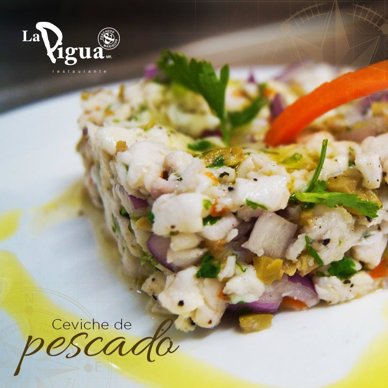 Disfruta de la explosión de sabores que el mar nos da con nuestro delicioso #CevicheDePescado 🐠🐟 #LaPiguaCampeche 🍽🙌